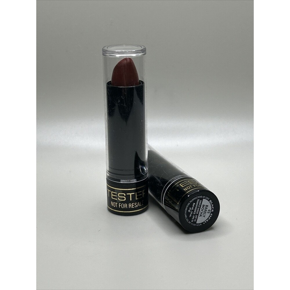 2x BLK/ OPL LipStick Barely Mocha Simply Sheer SPF 15 Black Opal Tester Vintage